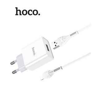 Bộ sạc 2.1A Hoco C81A chân tròn 1 cổng USB kèm dây sạc dành cho iPhone/iPad dài 1M