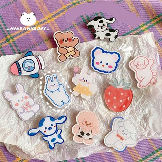 Cài Áo, Huy Hiệu Hình Cún và Thỏ Bear n Bunny Cute