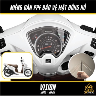 [Mã LIFEAUMAY giảm 10% tối đa 30k đơn 150k] Miếng Dán PPF Bảo Vệ Mặt Đồng Hồ Cho Xe Vision 2015 - 2020 [MUA 1 TẶNG 1]