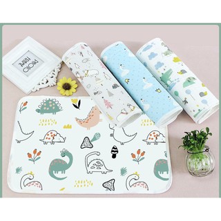 Miếng lót thay bỉm chống thấm 5 lớp sợi tre Organic cho bé ( 30x40cm)