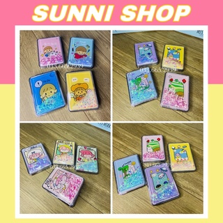 [Mã LIFEB04ALL giảm 10% tối đa 15K đơn 0Đ] Gương Mini Bỏ Túi 2 Mặt Kim Tuyến Nước Lấp Lánh Xinh Xắn