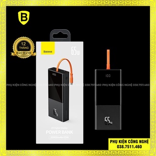 Pin sạc dự phòng 65W 20.000mAh Baseus Elf Digital Display Fast Charging Power Bank