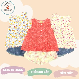 Bộ sát nách họa tiết hoa quả cho bé gái hiệu Oliriver size 1 - 10 tuổi Tiệm Nhà Sóc