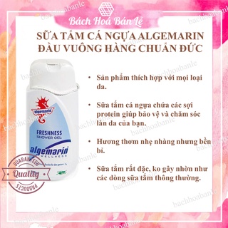 Sữa tắm cá ngựa algemarin Đầu Vuông hàng chuẩn Đức, thơm dai