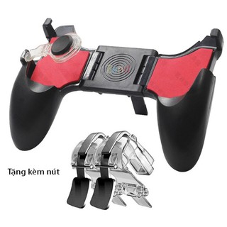 Bộ Tay Cầm Chơi Game 5 In 1 Kèm Nút Di Chuyển + 2 Nút Bấm Pubg Tương Thích IOS Android