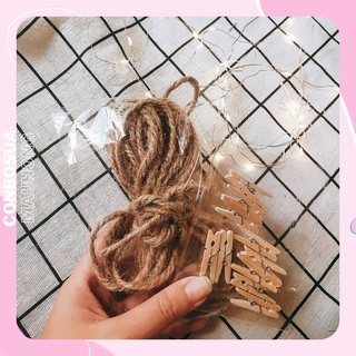 Combo 10 Kẹp + 2m dây trang trí