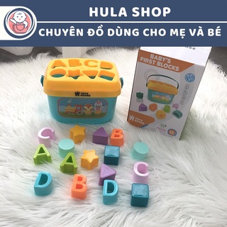 Đồ chơi thả hình khối và chữ cho bé Toyshouse