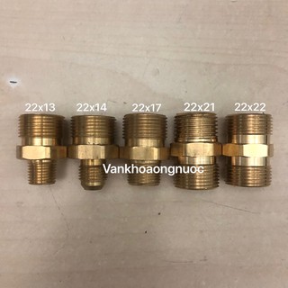 Kép đồng, hai đầu ren, 2 đầu răng thau 13,14,17,21,22