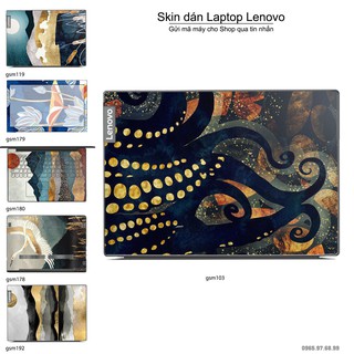 Skin dán Laptop Lenovo in hình sơn mài (inbox mã máy cho Shop)