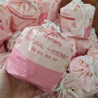 Túi khăn vải khô đa năng lau mặt tẩy trang dùng 1 lần, bịch 40 khăn, kích thước 18*20cm