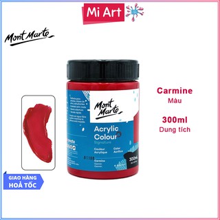 Màu Acrylic Mont Marte 300ml - Carmine - Acrylic Colour Paint Signature 300ml (10.1oz) - MSCH3055