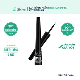 Kẻ Mắt Nước Silkygirl Perfect Matte Liquid Eyeliner 2.5ml - 1 Matte Black