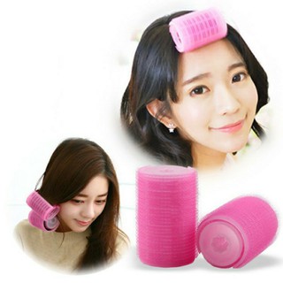 Combo 2 lô dính cuốn tóc 2 lớp màu hồng (Size trung 3cm)