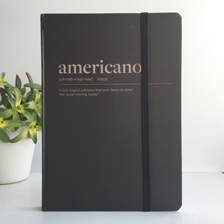 Sổ tay Crabit Geometric Americano màu đen