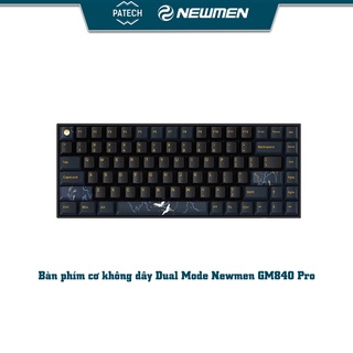 Bàn phím cơ không dây Dual Mode Newmen GM840 Pro (Tiên Hạc -Trăng &amp; Mây) - Hàng chính hãng