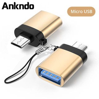 Đầu chuyển đổi Ankndo cổng USB 3.0 sang đầu Type-C OTG cho Laptop chất lượng cao