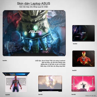 Skin dán Laptop Asus in hình Inifinity War (inbox mã máy cho Shop)