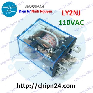 [1 CON] Relay Kiếng LY2NJ 8 chân 10A 110VAC (LY2N-J JQX-13F)