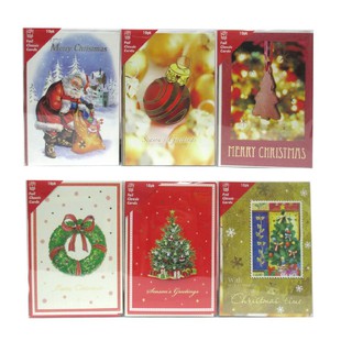 Thiệp Giáng Sinh Thiệp Noel Xấp 10 cái UBL XA8551 Thiệp Giáng Sinh