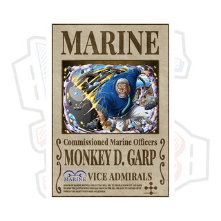Poster hải quân Marine Monkey D. Garp - One Piece