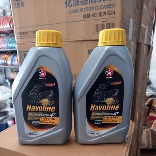 Dầu nhớt xe tay ga Caltex Havoline Supermatic 4T Semi Synthetic SAE 10W40 chai 0.8l