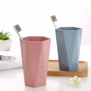 Cốc đánh răng dáng kim cương làm từ nhựa lúa mạch