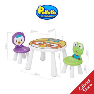 Bàn &amp; Ghế Pororo (Crong) Pororo Table&amp;Chair(Crong)