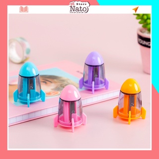 Gọt bút chì cute hình tên lửa độc đáo giá rẻ cho bé NATO GBC02