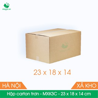 MXK3C - 23x18x14 cm - 60 Thùng hộp carton trơn đóng hàng