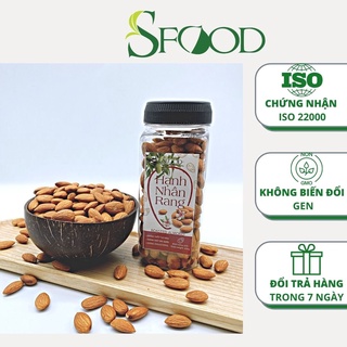 Hạt hạnh nhân rang Sfood, hạt hạnh nhân sấy to, đều và thơm ngon