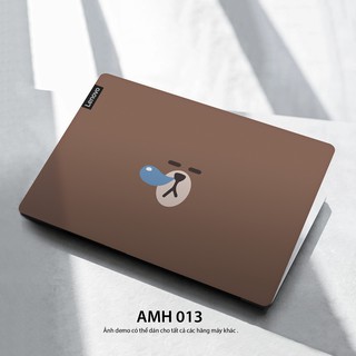 Bộ skin dán laptop mẫu GẤU NÂU / Có mẫu decal dán cho tất cả các hãng máy tính