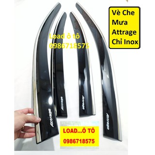 Vè Che Mưa Xe Mitsubishi Attrage Nhựa Đen Loại 1 Cao Cấp