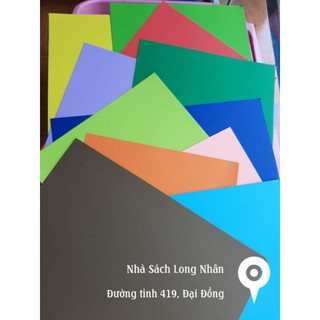 [Mã LIFEBOOK1 giảm 30K đơn 150K] Giấy bìa màu đậm A4 100 tờ