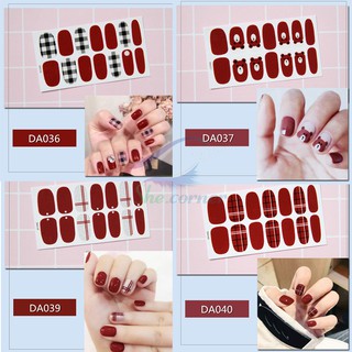 Bộ nail sticker dán móng tay trang trí 3D xinh xắn DA021-DA040 chống thấm nước