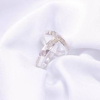 Nhẫn đôi nhẫn cặp nhẫn cưới bạc ta mẫu mới LINH MIU SILVER