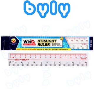 [Ship hỏa tốc] Thước dẻo trong suốt 15cm không gãy WinQ No.C15 - ByLy Store