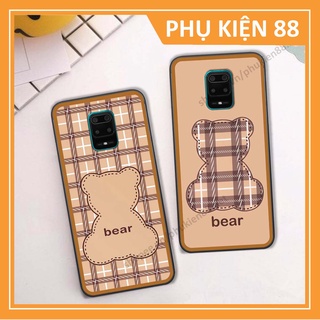 Ốp lưng Xiaomi Redmi Note 9 / Note9s / Note 9 Pro ốp điện thoại LineBear, bé tóc xù, hoa siêu đẹp