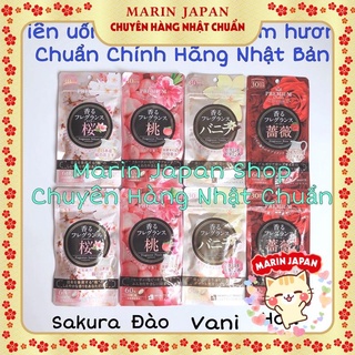 (Hàng Nhật Chuẩn, Sale 40%)Viên tinh chất hàm hương thơm cơ thể   F Hương hoa hồng,vani,đào tiên,sakura Nhật Bản hebora