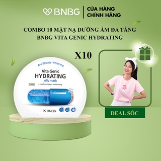 Combo 10 mặt nạ dưỡng ẩm cho da BNBG Hydrating Vita Genic Jelly Mask 30mlx10