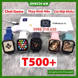 Đồng Hồ Thông Minh T500+ seri 6 Hiwatch 6 Thay ảnh tùy ý Nghe gọi kết nối bluetooth 5.0 44mm