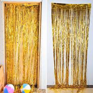 Rèm kim tuyến vàng 1x2 mét