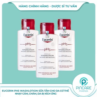Sữa Tắm Cho Da Nhạy Cảm Eucerin pH5 Washlotion 200ml - Hàng chính hãng - Nhà thuốc PinCare