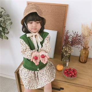 Mũ Ajuma Cho Bé Mũ Cói Cột Nơ Hàn Quốc - MK8 - Phụ kiện tienich