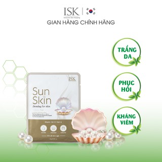 Mặt Nạ Trắng Da ISK Sunskin Pearl Sheet Mask Cung Cấp Collagen, Tăng Độ Đàn Hồi Cho Da - IMASK0400110