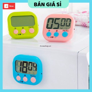 Đồng hồ hẹn giờ  GIÁ VỐN Đồng hồ đếm ngược thời gian có giá đỡ, có thể gắn lên tủ lạnh 8771