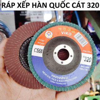 ComBo 3 chiếc Ráp xêp VIKO 100mm, độ mịn 320cc, nhám xếp Hàn Quốc chính hãng, Cty XNK VIKO Việt Nam