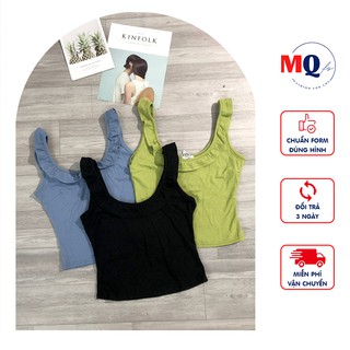 Áo 2 dây nữ cổ bèo MQ CLOTHING dáng ôm sát tôn dáng, quyến rũ