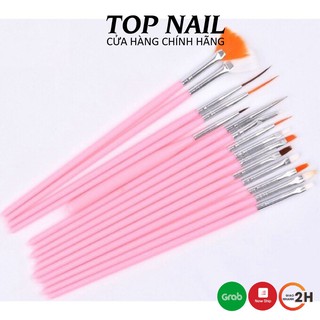 Set cọ cho học viên học làm móng 15 cây