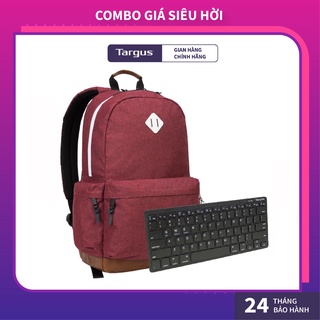 Combo Balo Laptop Thời Trang Targus TSB936 15.6 inch &amp; Bàn Phím Không Dây TARGUS AKB55 Multi-Platform Bluetooth Keyboard