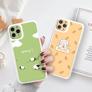 Ốp lưng iphone Cừu trắng nhỏ xinh cạnh vuông lỗ camera ốp iphone 6/6splus/7/7plus/8/8plus/x/xr/xs/11/12/13/pro/ tr1186